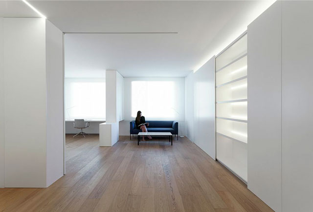 luz en edificio de diseño