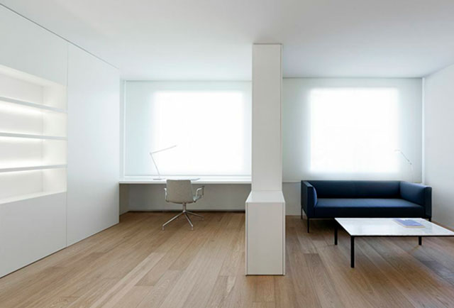 luz en edificio de diseño